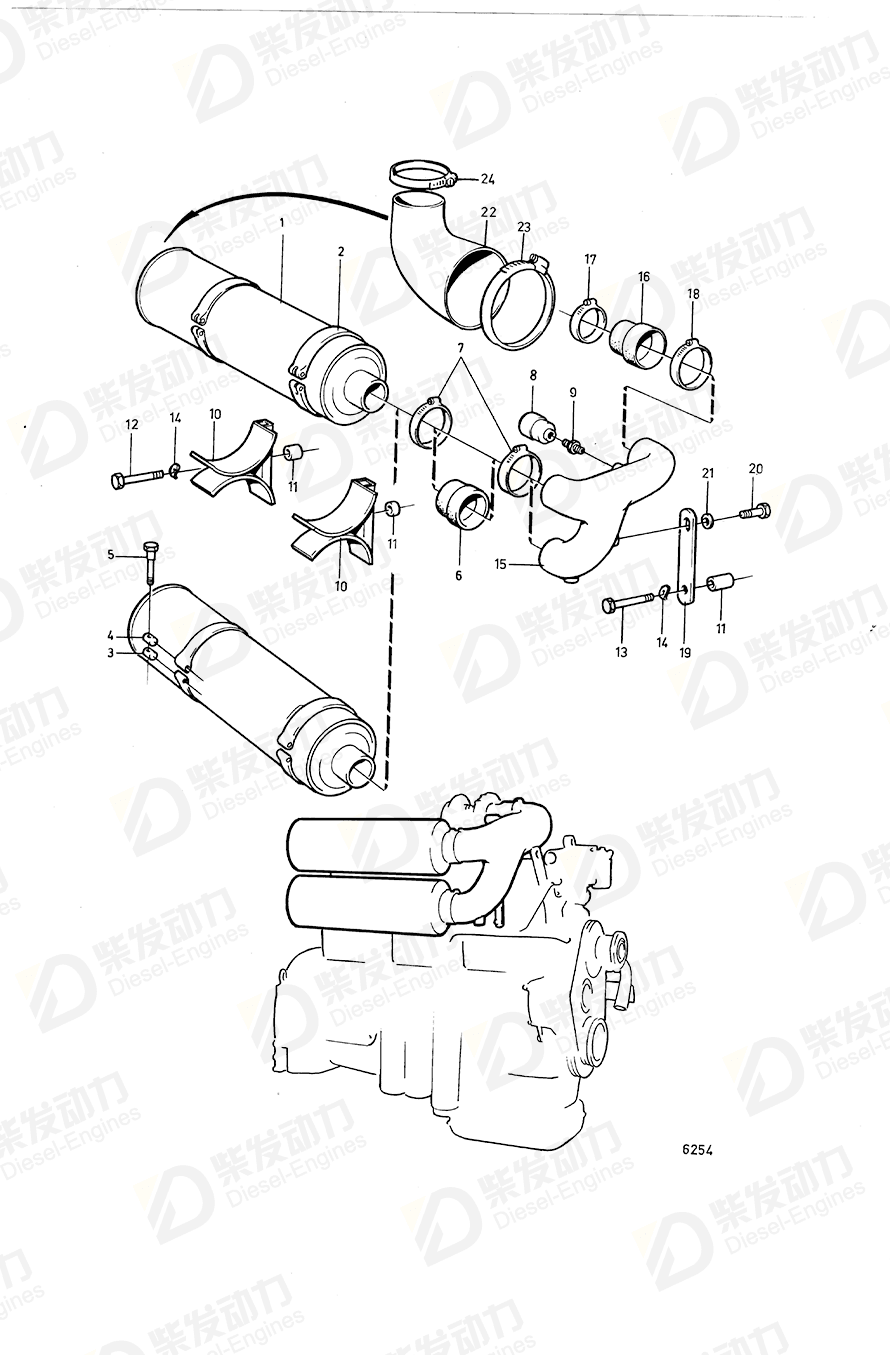 VOLVO Bracket 846857 Drawing